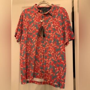 William Murray Golf NWT Medium Seed Spitters Polo Shirt Watermelon Cocktails